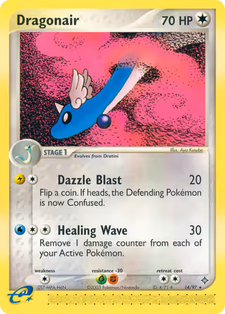 Dragonair 14/97 Pokemon card