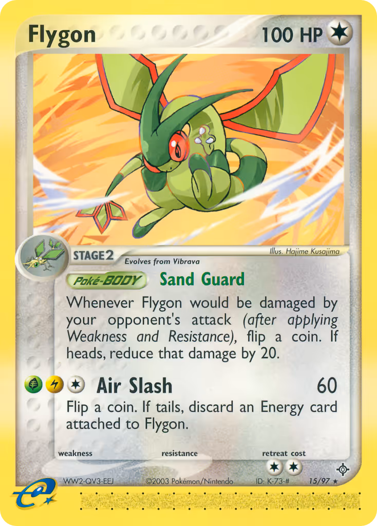 Flygon 15/97 Pokemon card