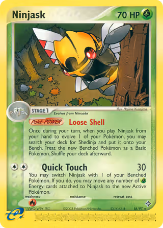 Ninjask 18/97 Pokemon card