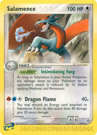 Salamence 19/97 Pokemon card