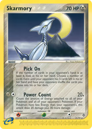 Skarmory 21/97 Pokemon card