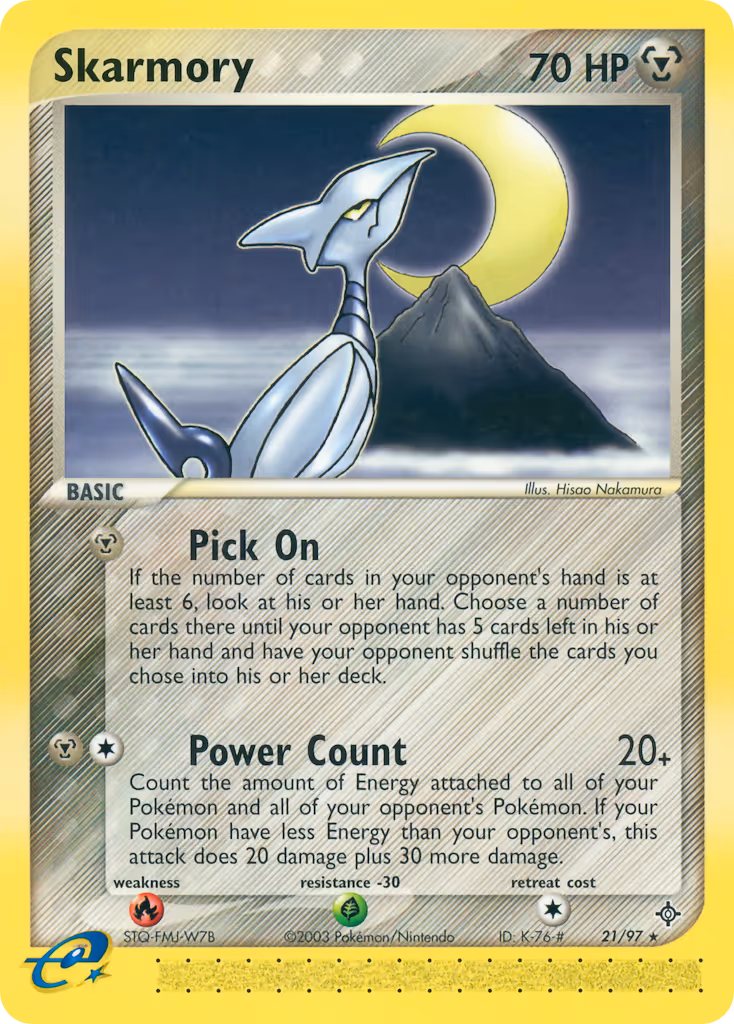 Skarmory 21/97 Pokemon card