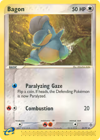 Bagon 23/97 Pokemon card