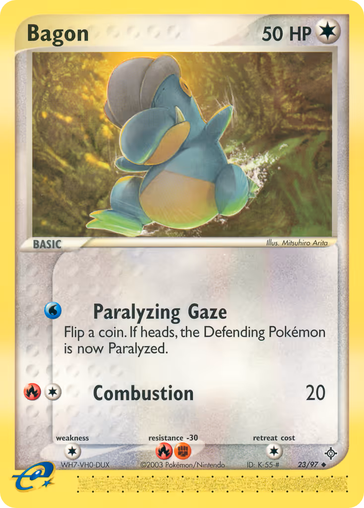 Bagon 23/97 Pokemon card