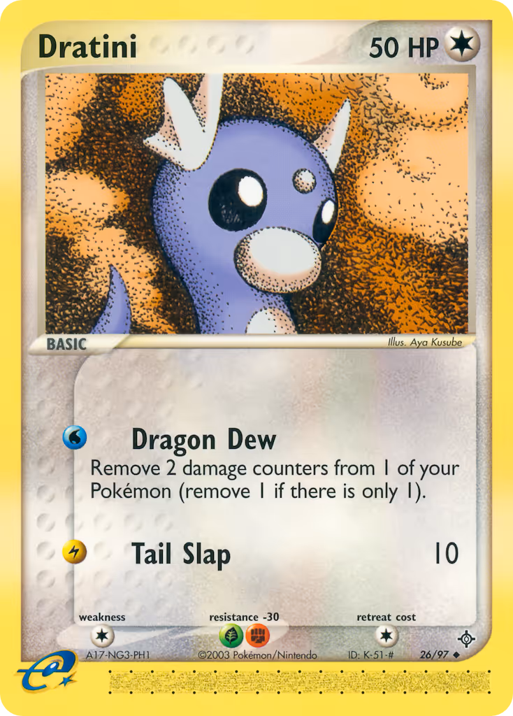 Dratini 26/97 Pokemon card