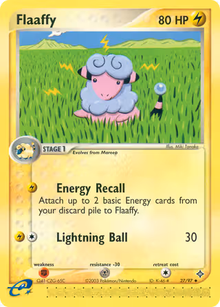 Flaaffy 27/97 Pokemon card