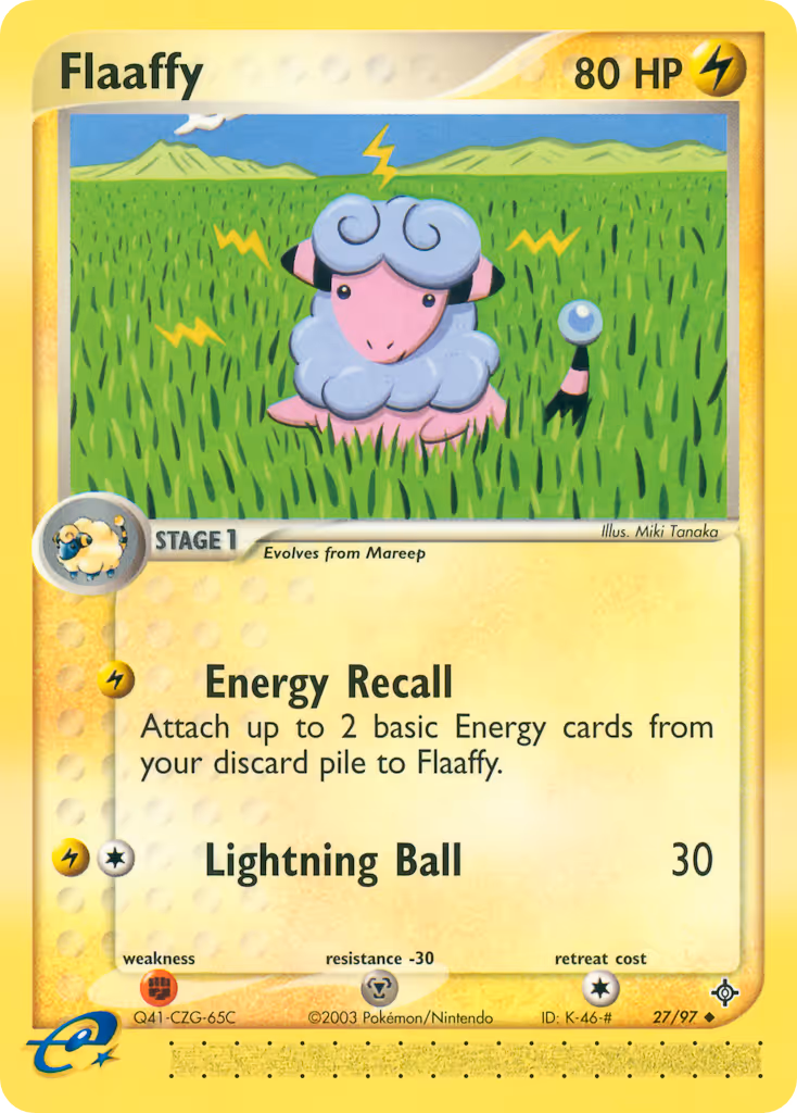 Flaaffy 27/97 Pokemon card