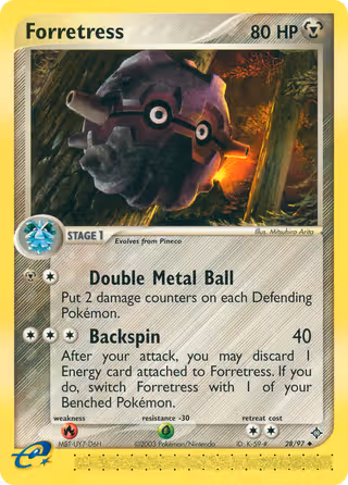 Forretress 28/97 Pokemon card