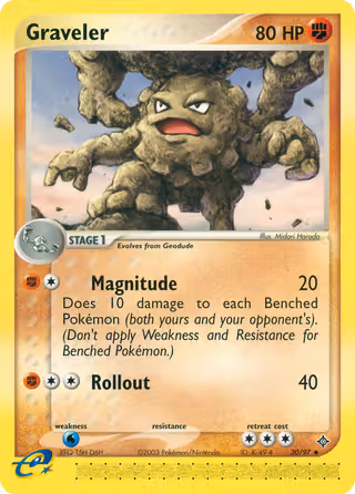 Graveler 30/97 Pokemon card
