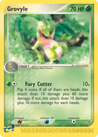 Grovyle 31/97 Pokemon card
