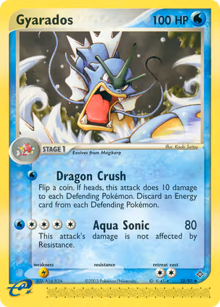 Gyarados 32/97 Pokemon card