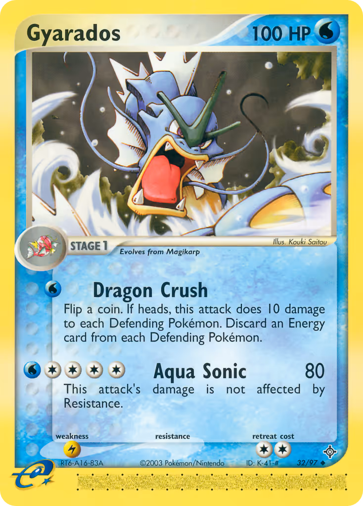 Gyarados 32/97 Pokemon card