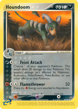 Houndoom 34/97 Pokemon card