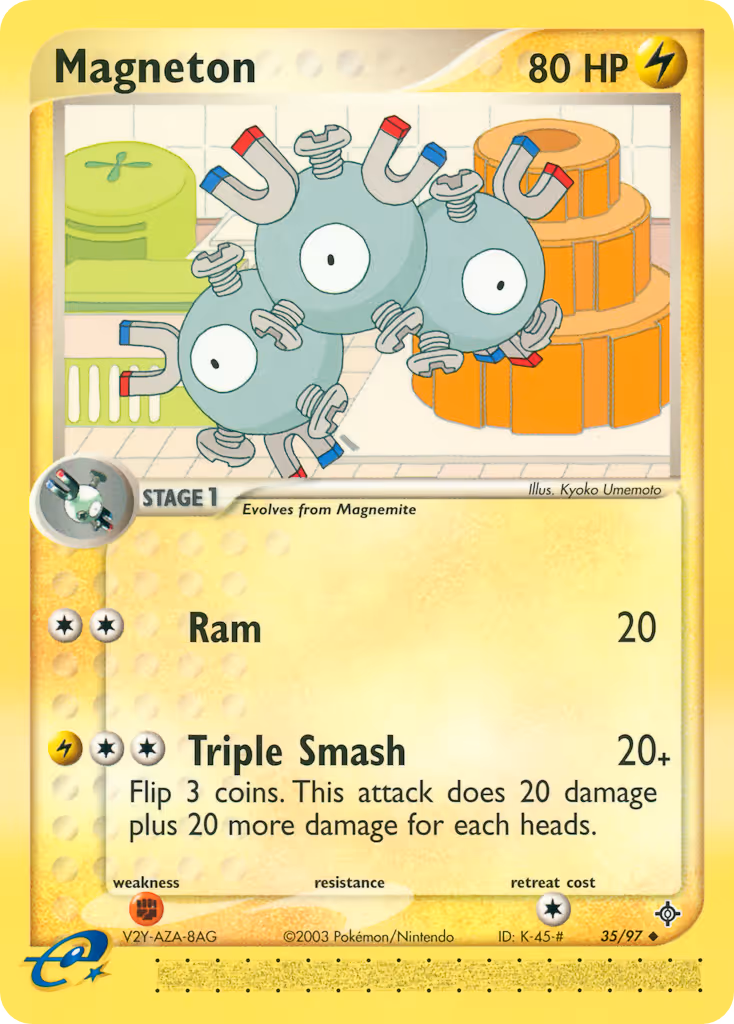 Magneton 35/97 Pokemon card