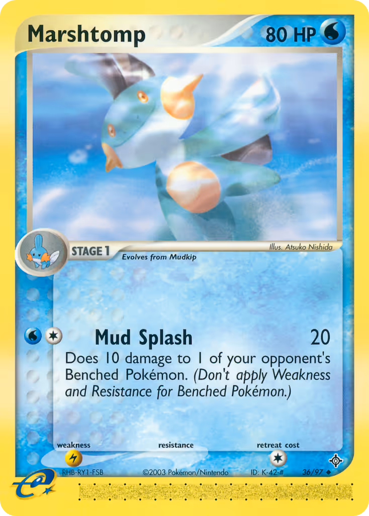 Marshtomp 36/97 Pokemon card