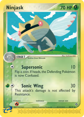 Ninjask 38/97 Pokemon card