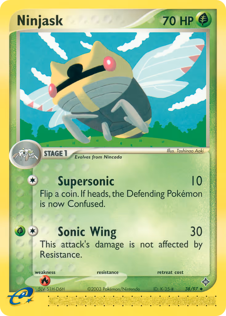 Ninjask 38/97 Pokemon card