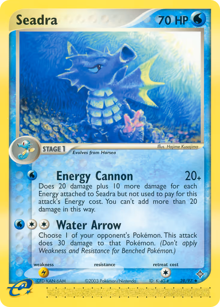 Seadra 39/97 Pokemon card