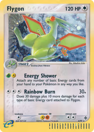 Flygon 4/97 Pokemon card