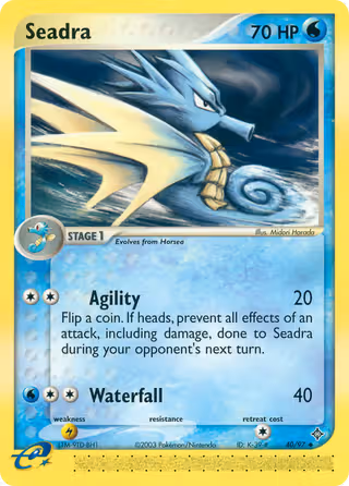 Seadra 40/97 Pokemon card