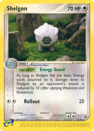 Shelgon 41/97 Pokemon card