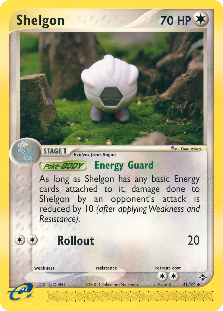 Shelgon 41/97 Pokemon card