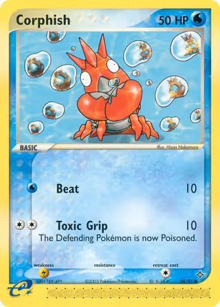 Corphish 54/97 Pokemon card