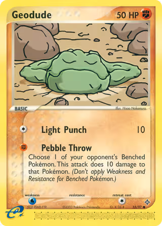 Geodude 55/97 Pokemon card