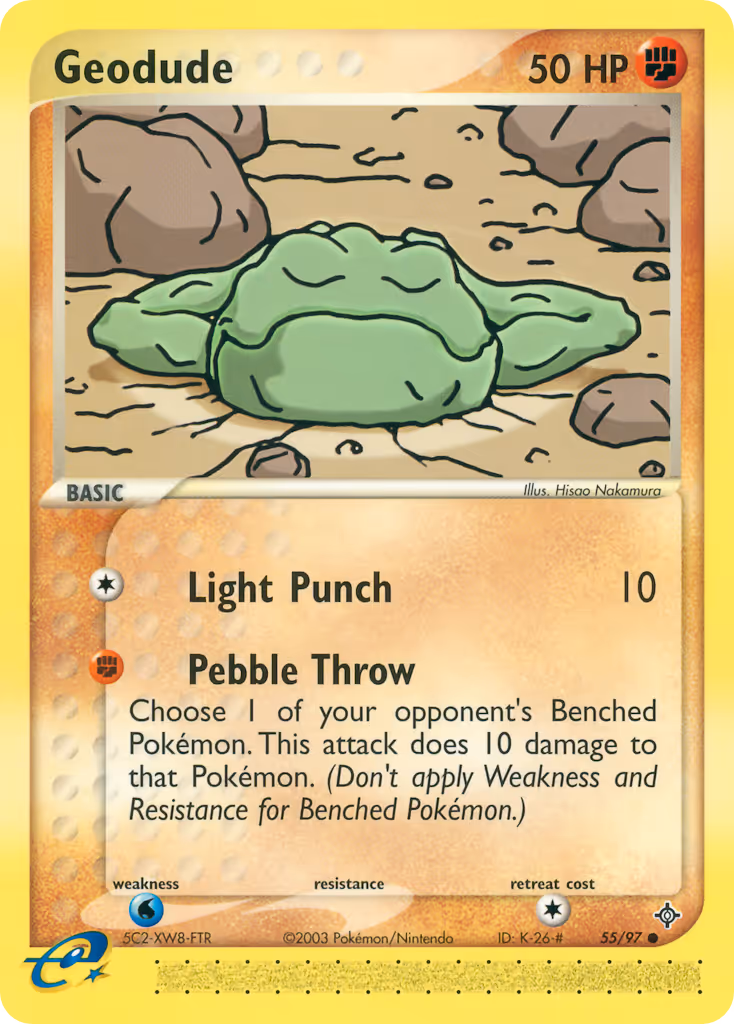 Geodude 55/97 Pokemon card