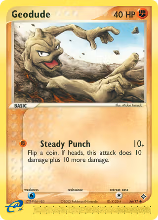 Geodude 56/97 Pokemon card