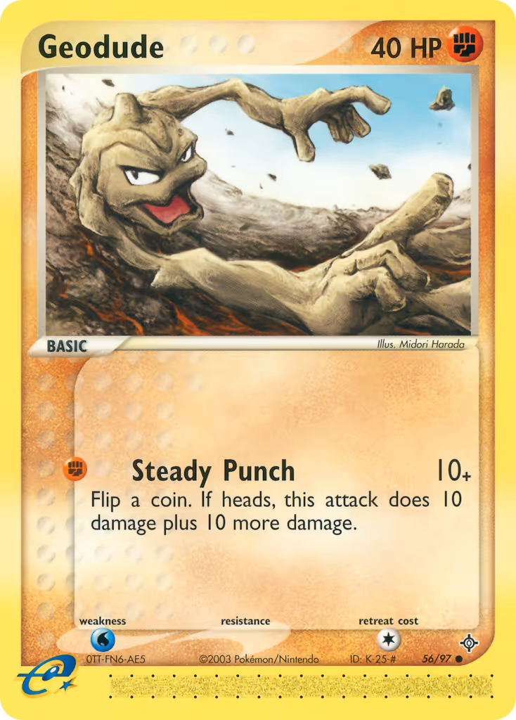 Geodude 56/97 Pokemon card