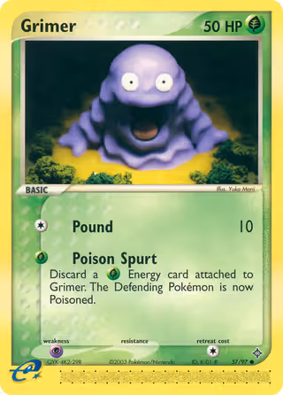 Grimer 57/97 Pokemon card