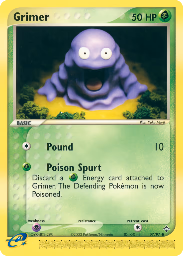 Grimer 57/97 Pokemon card