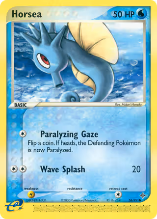 Horsea 58/97 Pokemon card