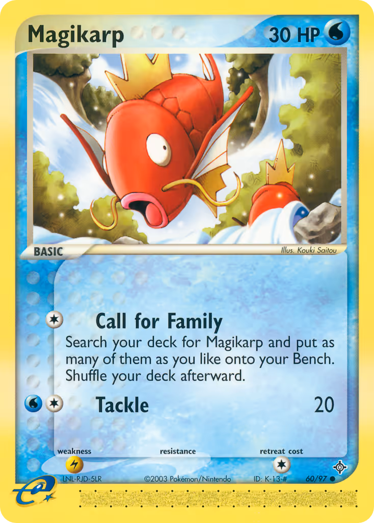 Magikarp 60/97 Pokemon card