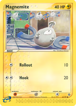 Magnemite 61/97 Pokemon card