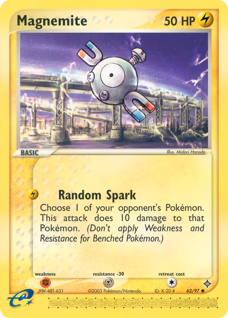 Magnemite 62/97 Pokemon card