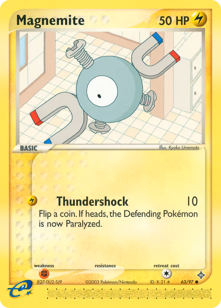 Magnemite 63/97 Pokemon card