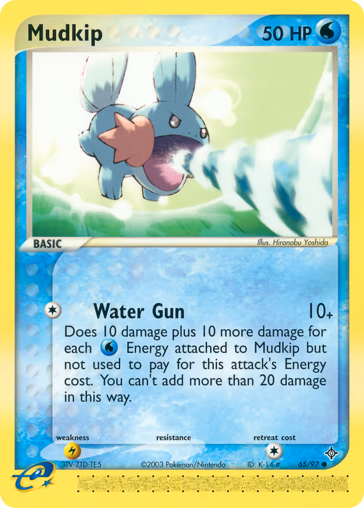 Mudkip 65/97 Pokemon card