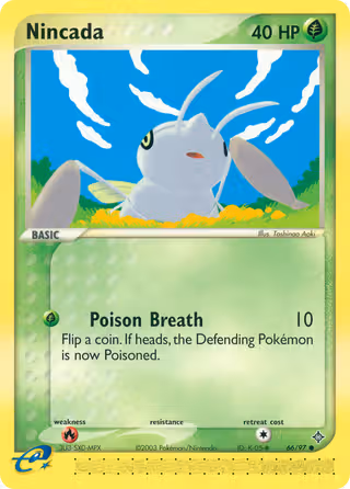 Nincada 66/97 Pokemon card