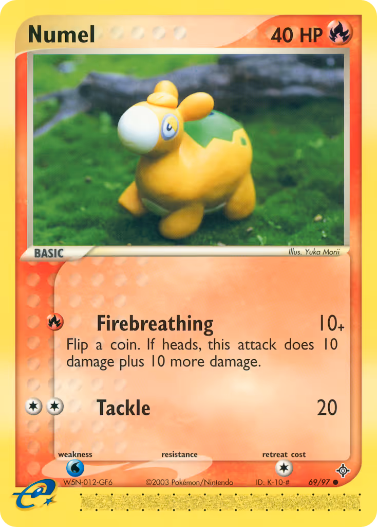 Numel 69/97 Pokemon card