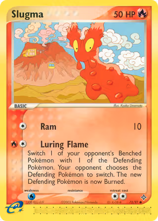 Slugma 72/97 Pokemon card