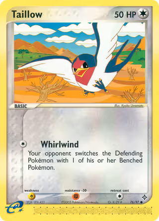 Taillow 76/97 Pokemon card