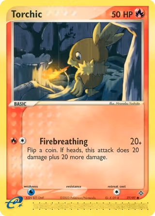 Torchic 77/97 Pokemon card