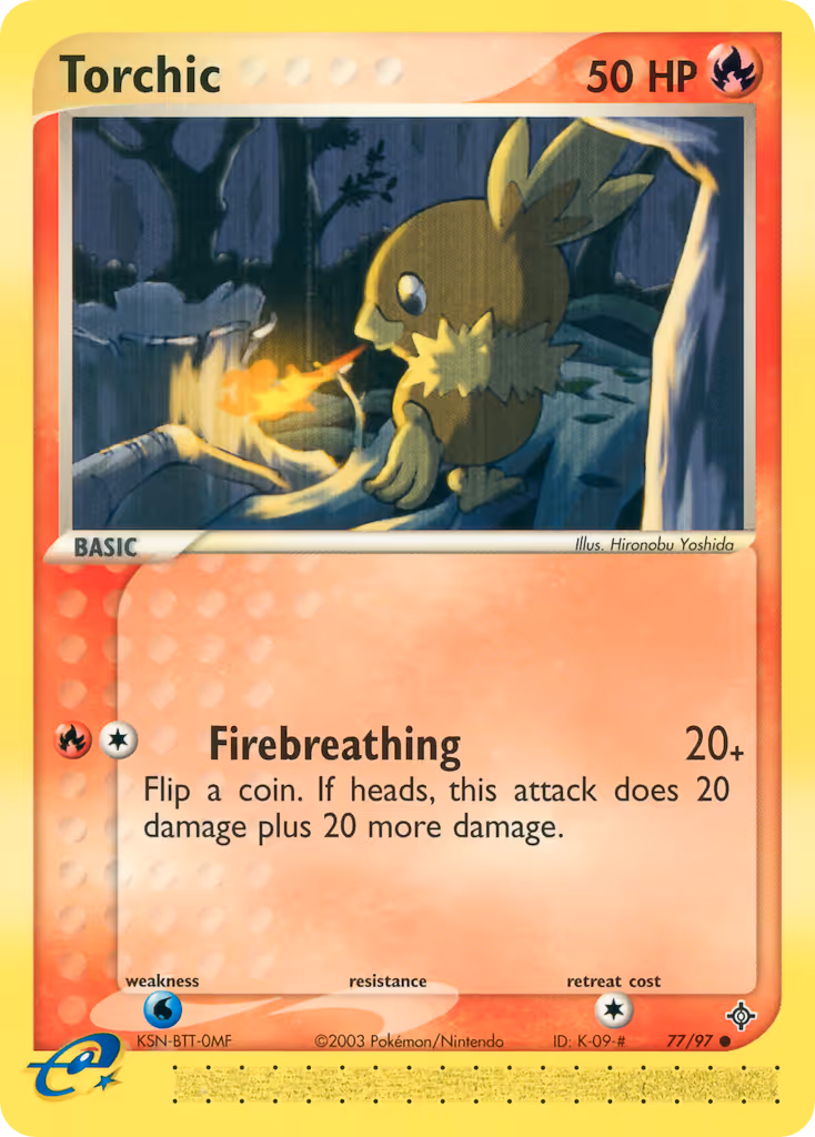 Torchic 77/97 Pokemon card