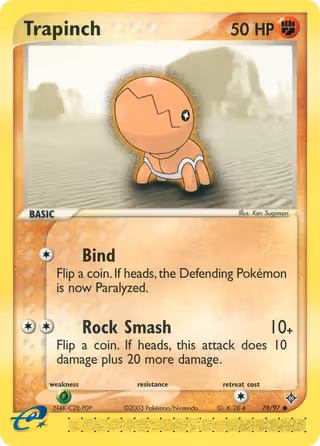 Trapinch 79/97 Pokemon card
