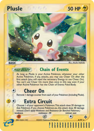Plusle 8/97 Pokemon card