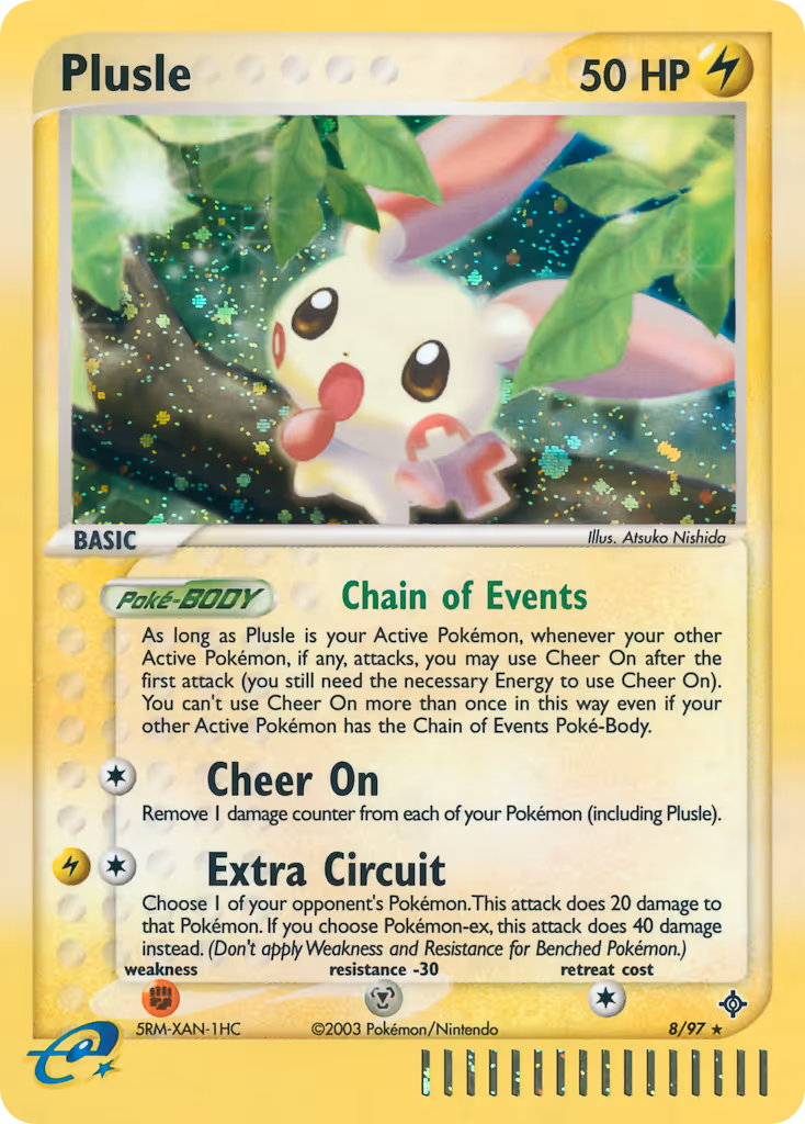 Plusle 8/97 Pokemon card