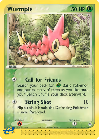 Wurmple 81/97 Pokemon card