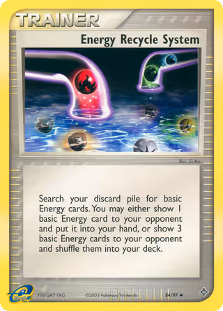 Energy Recycle System 84/97 Pokemon card